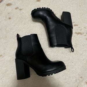 Black Chelsea booties